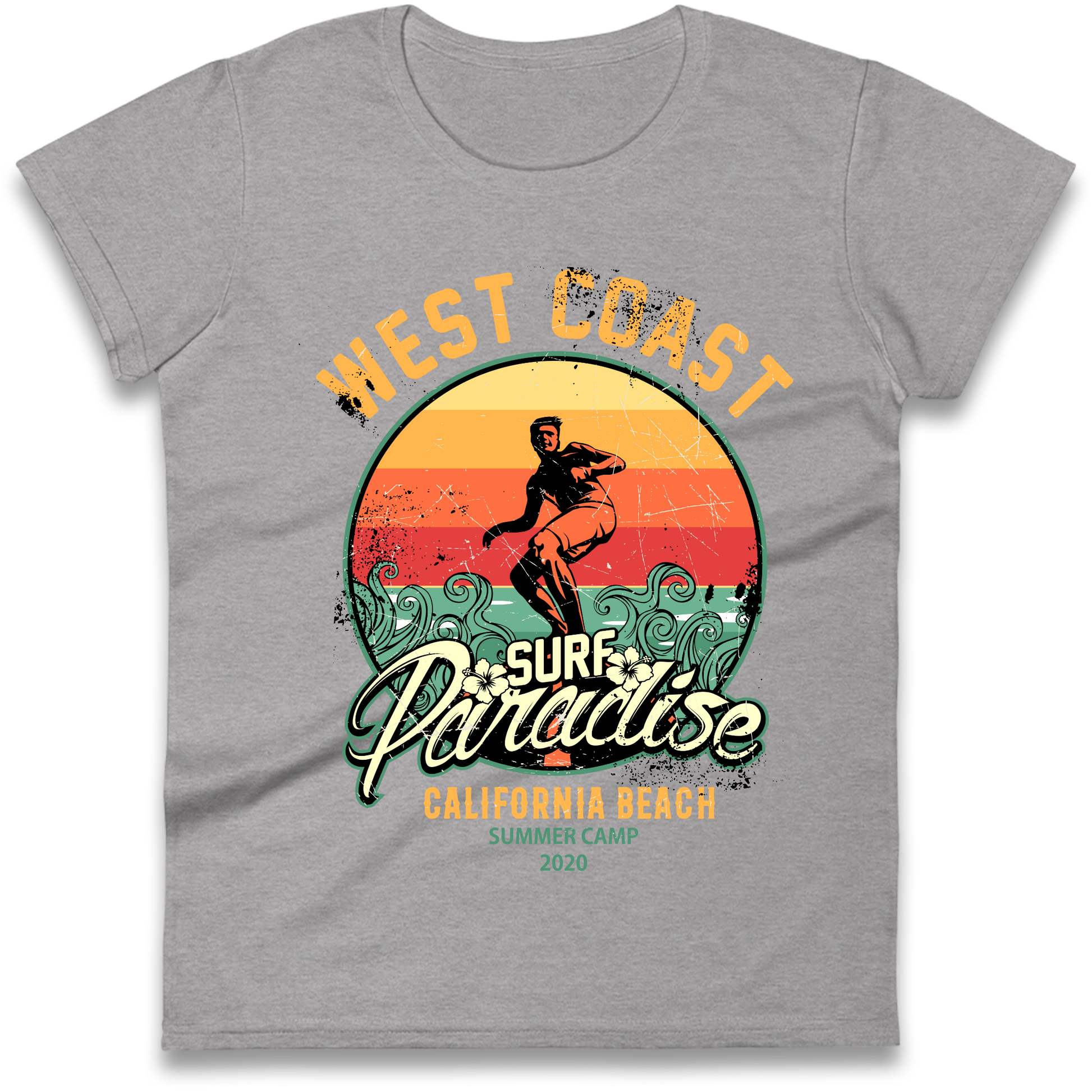 West Coast Surf Paradise Ladies Shirt