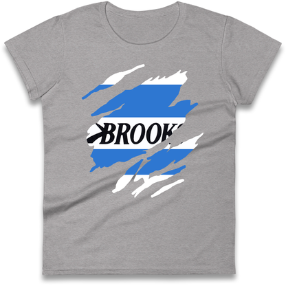 Retro QPR 1992 Torn Effect Ladies Shirt