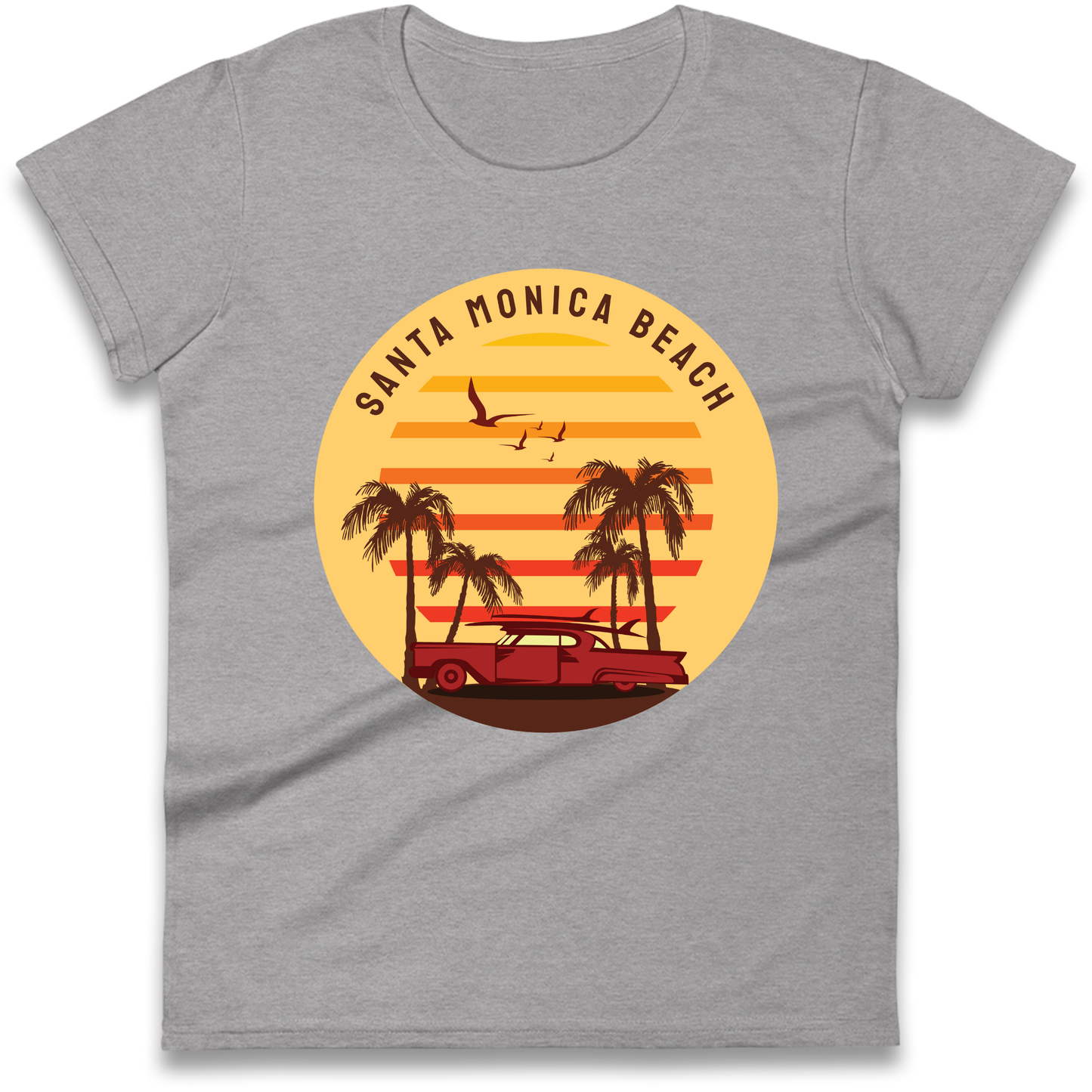 Santa Monica Beach Ladies Shirt