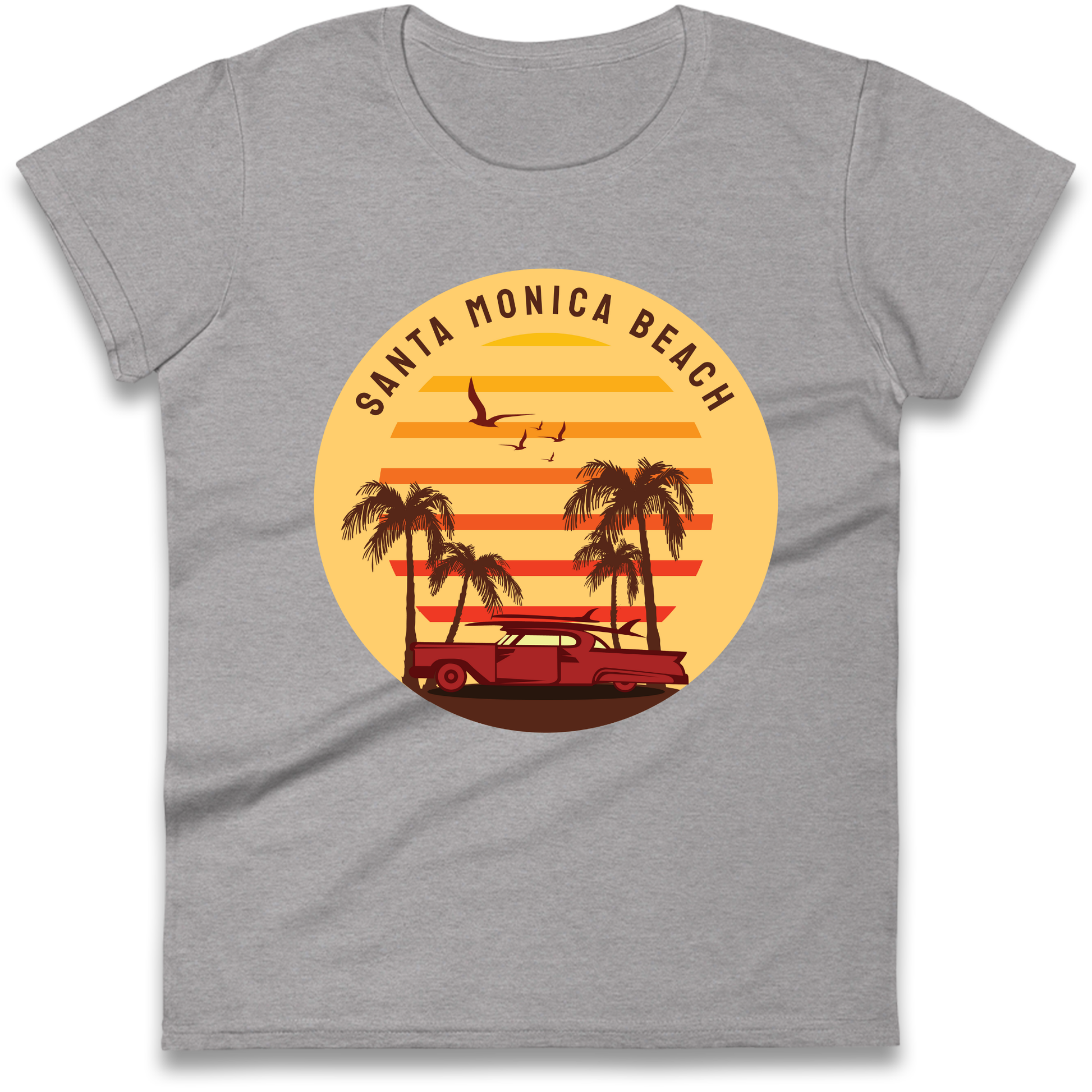 Santa Monica Beach Ladies Shirt