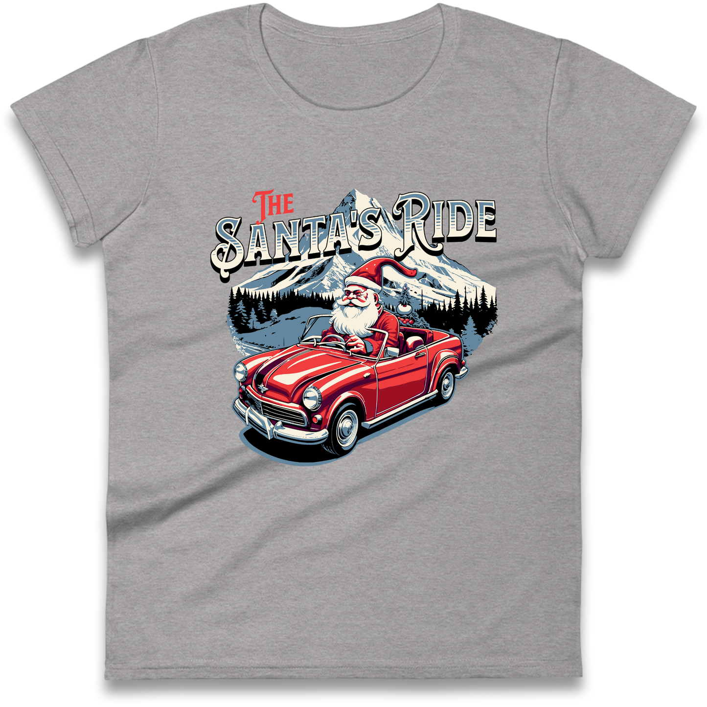 The Santas Ride Christmas Ladies Shirt