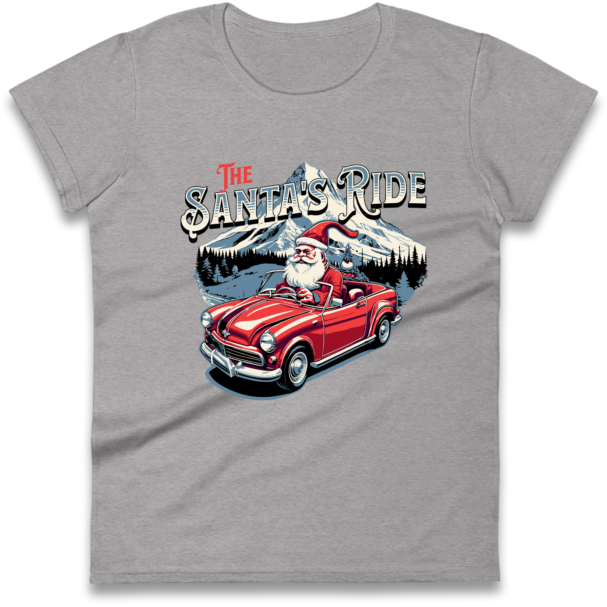 The Santas Ride Christmas Ladies Shirt