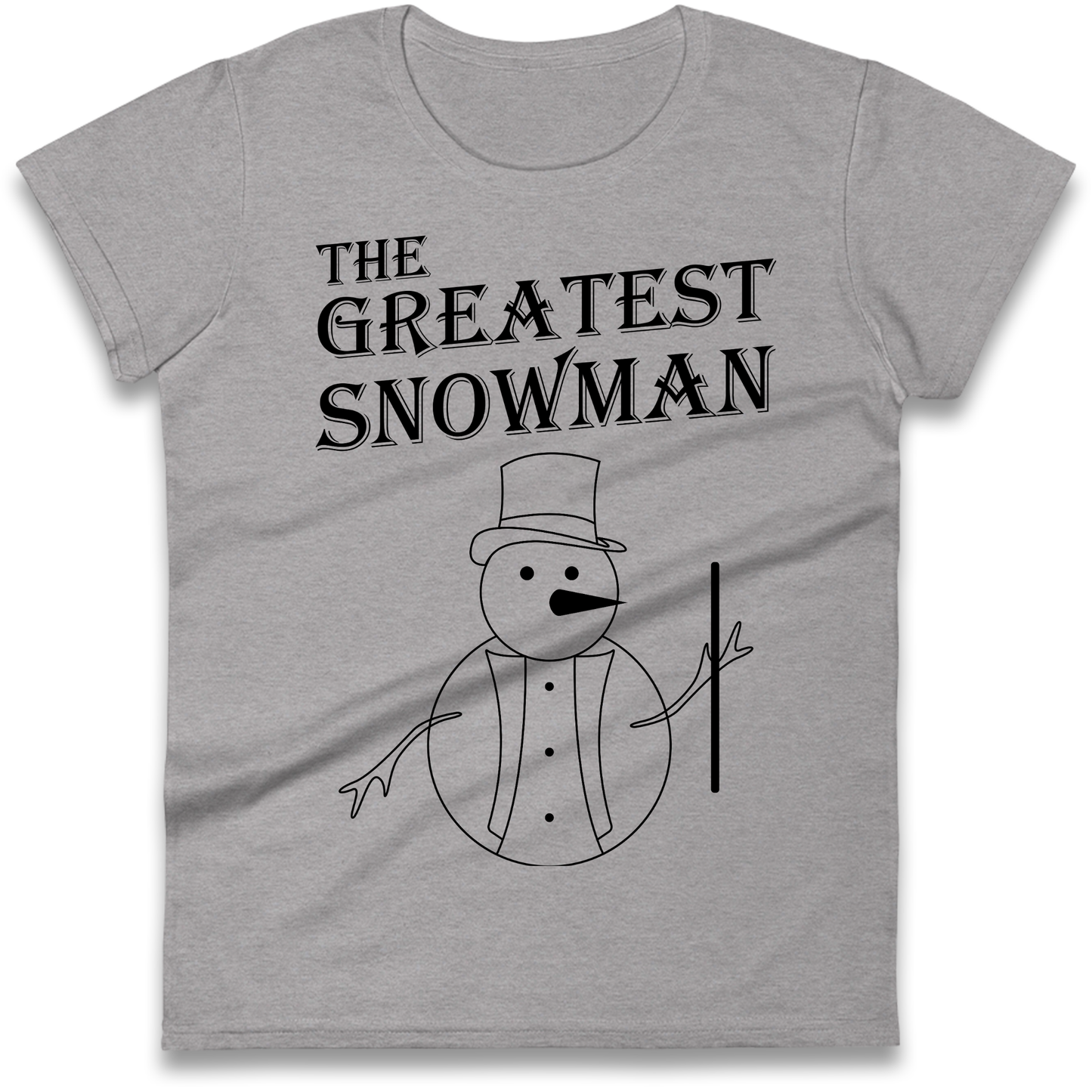 The Greatest Snowman Christmas Ladies Shirt