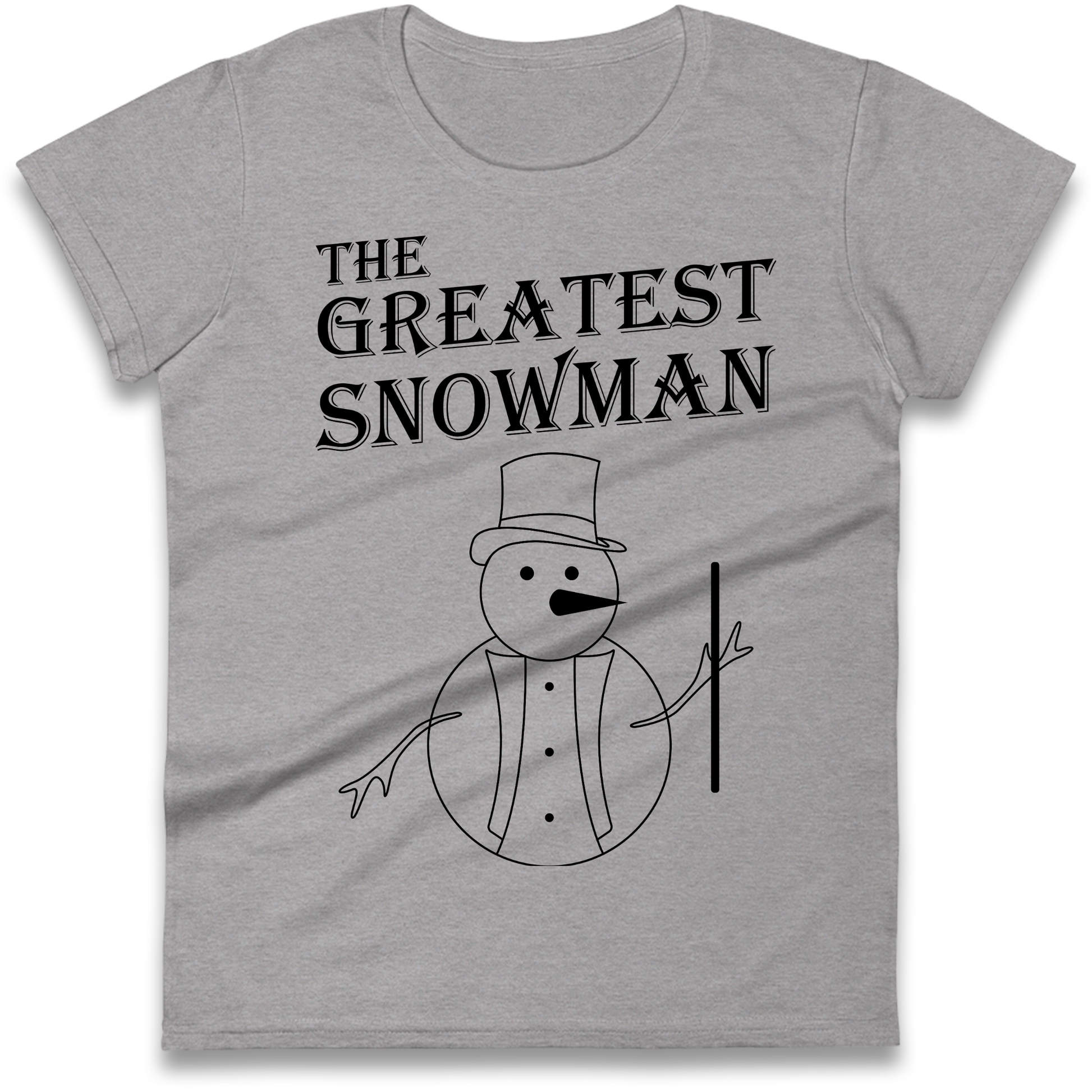 The Greatest Snowman Christmas Ladies Shirt