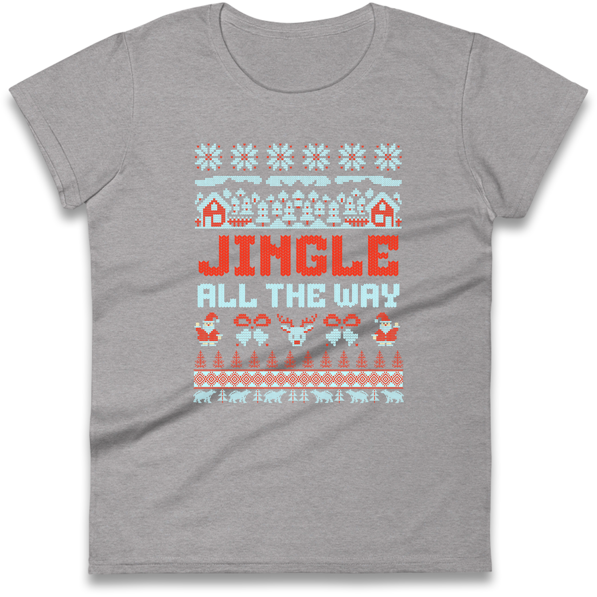 Jingle All The Way Christmas Ladies Shirt