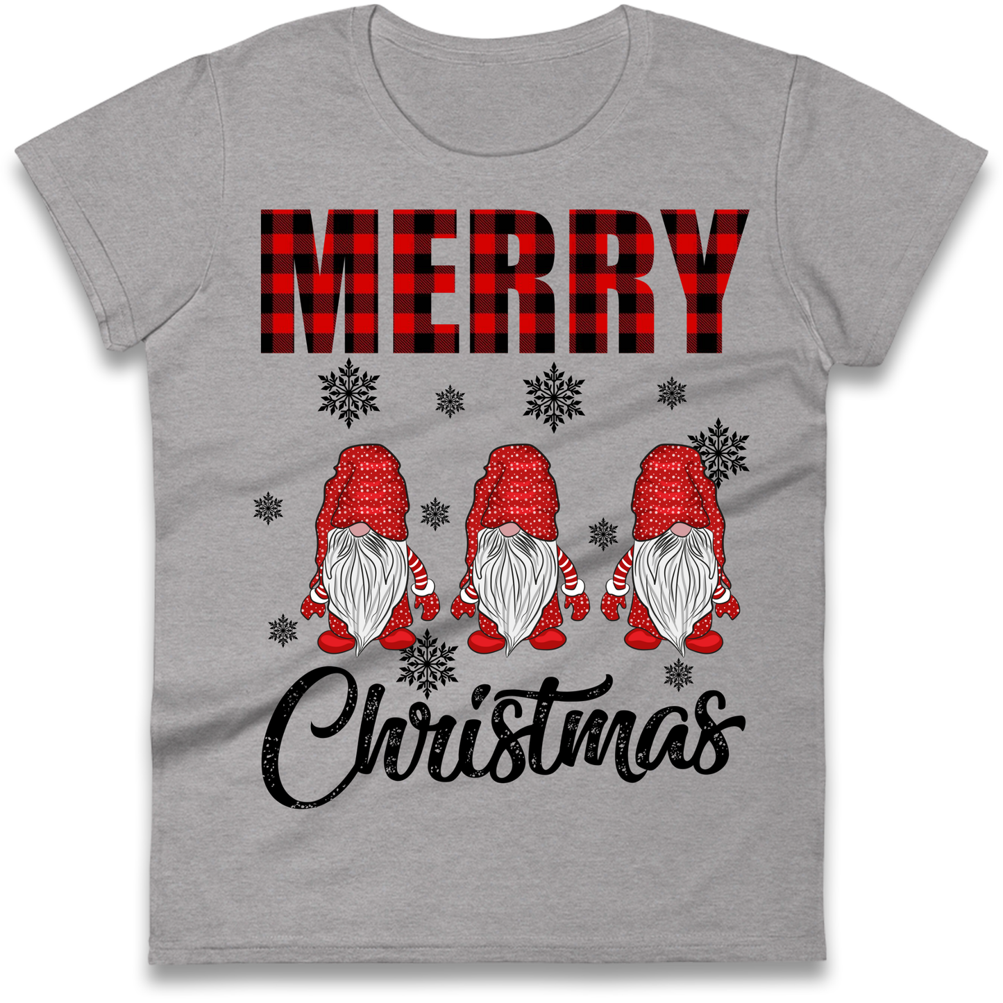 Merry Knomes Christmas Ladies Shirt