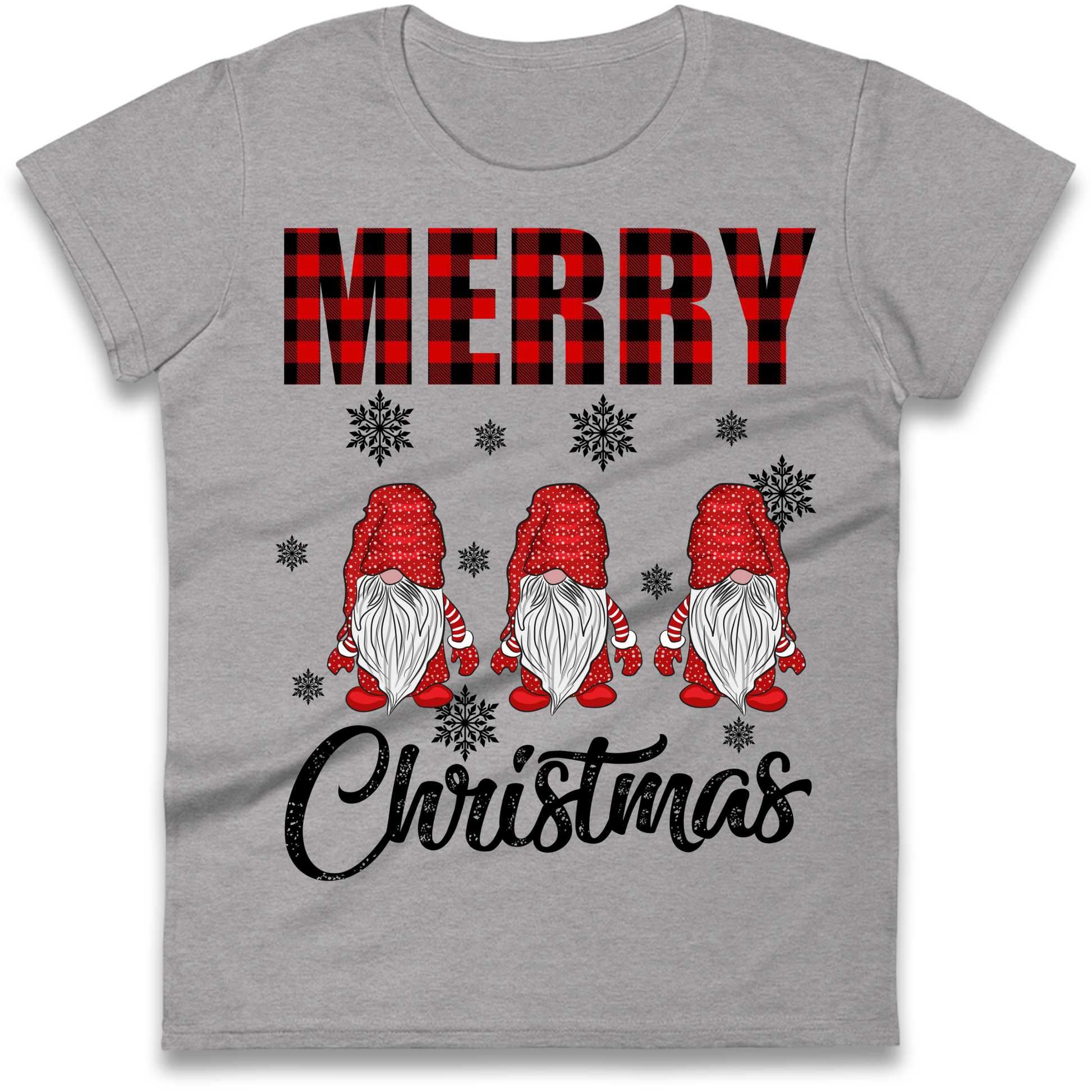Merry Knomes Christmas Ladies Shirt