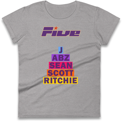 Five Keep On Movin' Tour 2025 Ladies Shirt