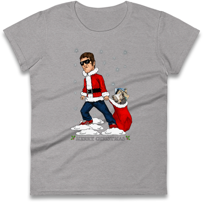 Liam Gallagher Christmas Santa Ladies Shirt
