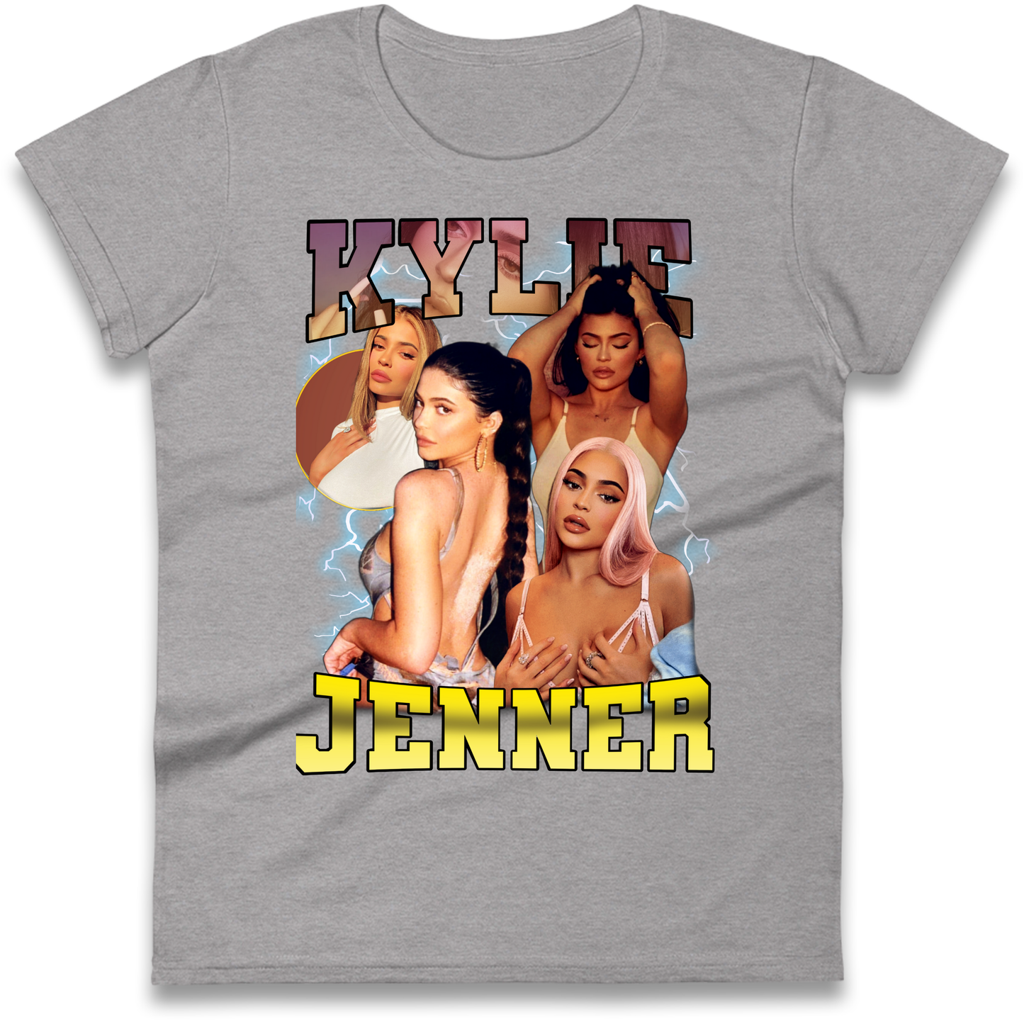 Kylie Jenner Pink Lips Ladies Shirt