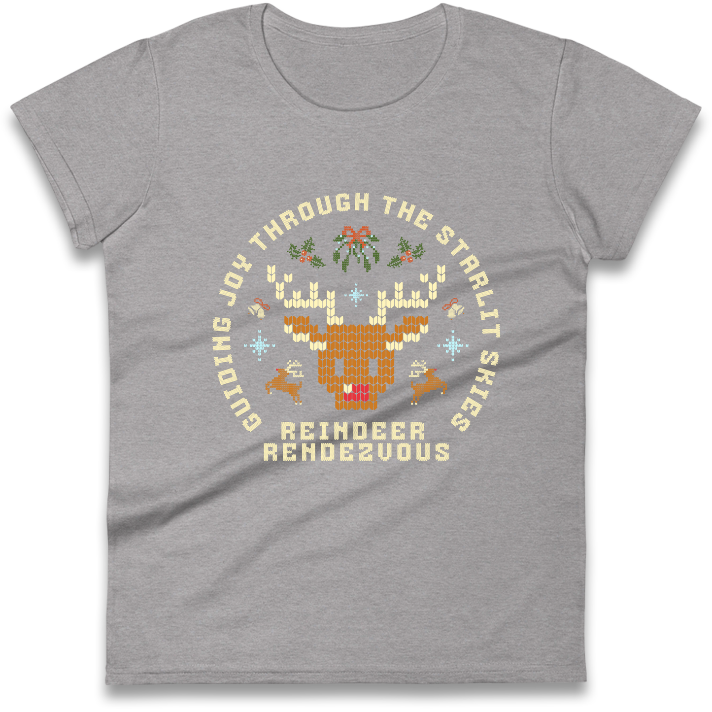 Reindeer Rendezvous Christmas Ladies Shirt