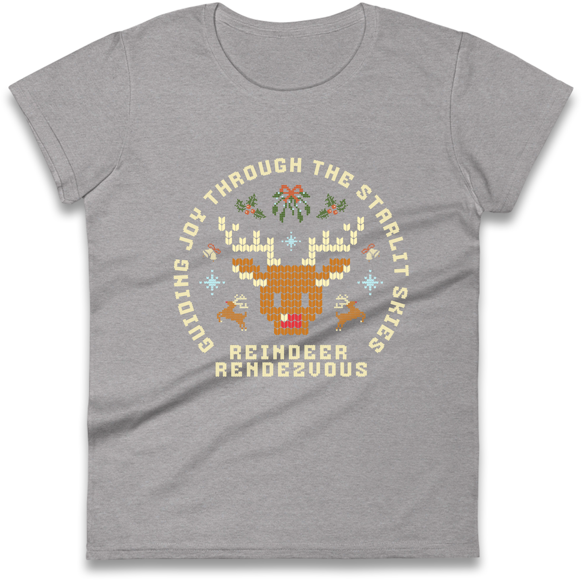Reindeer Rendezvous Christmas Ladies Shirt