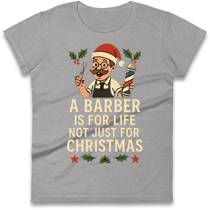 Barber Christmas Ladies Shirt