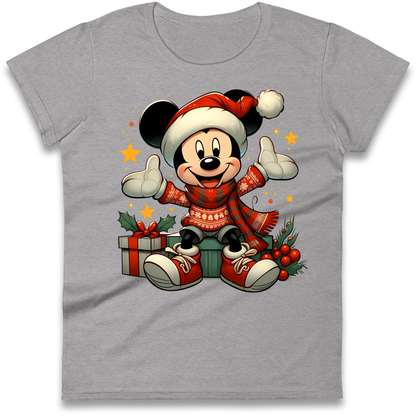 Micky Mouse Christmas Ladies Shirt