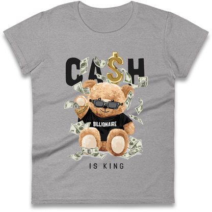 Teddy Bear Billionaire Streetwear Ladies Shirt