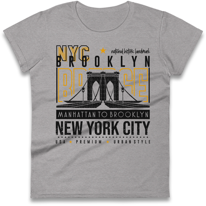 NYC Brooklyn Bridge Ladies Shirt