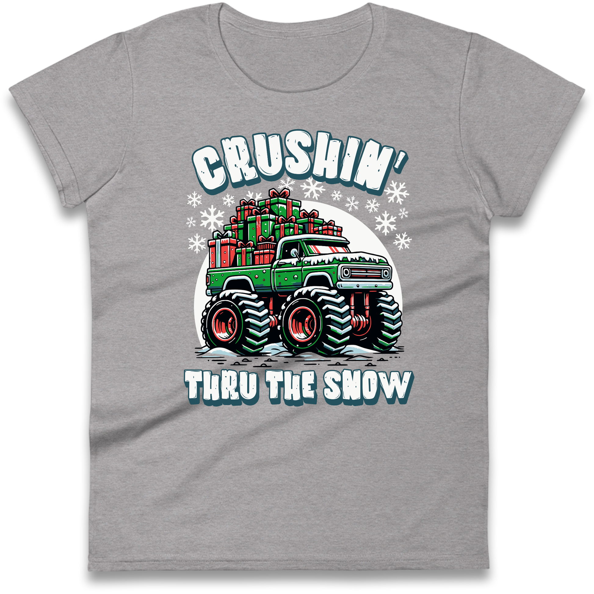 Crushin Thru The Snow Ladies Shirt