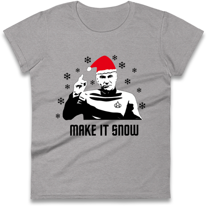 Make It Snow Ladies Shirt