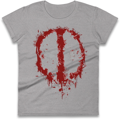 Marvel Deadpool Splatter Icon Ladies Shirt