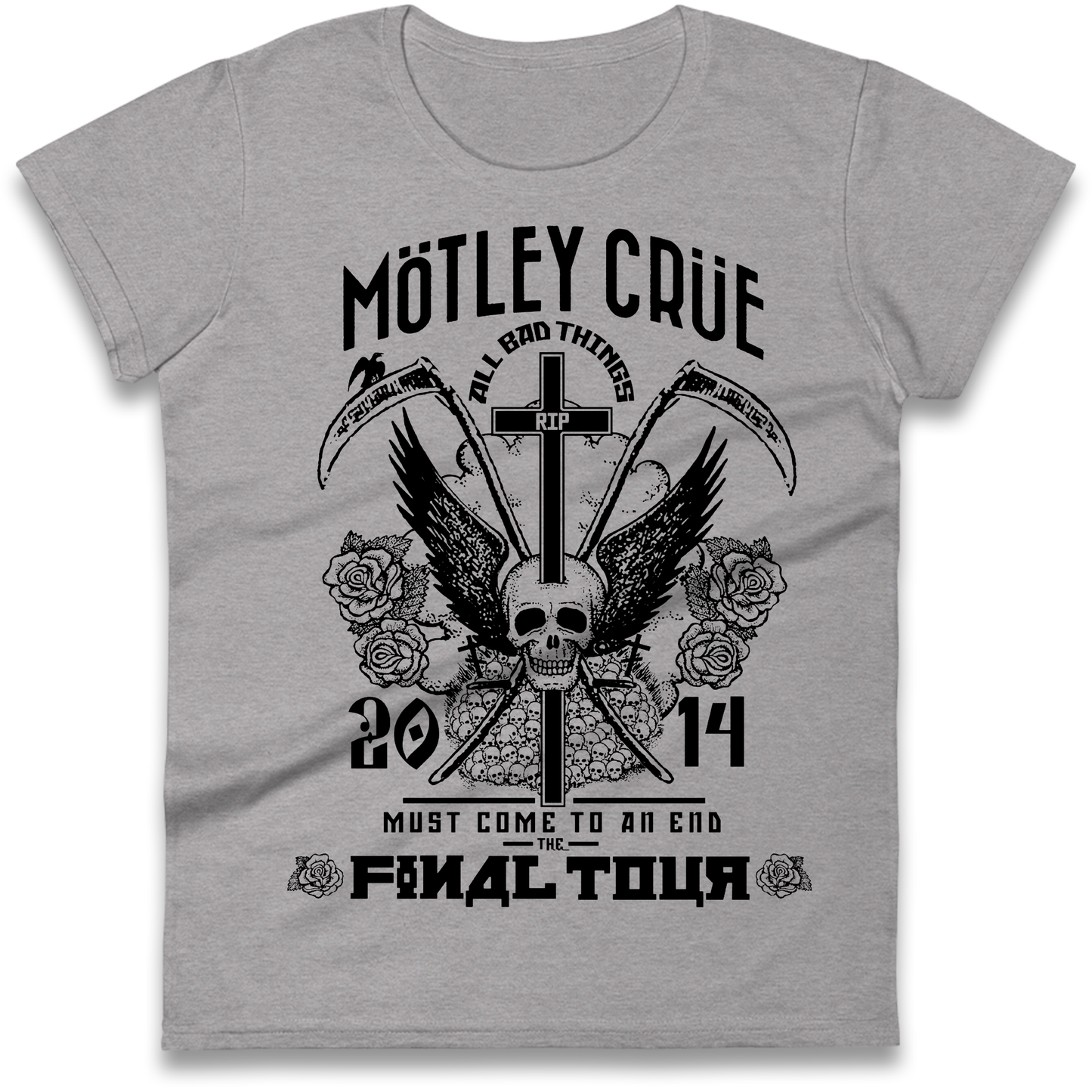Motley Crue All Bad Things Ladies Shirt