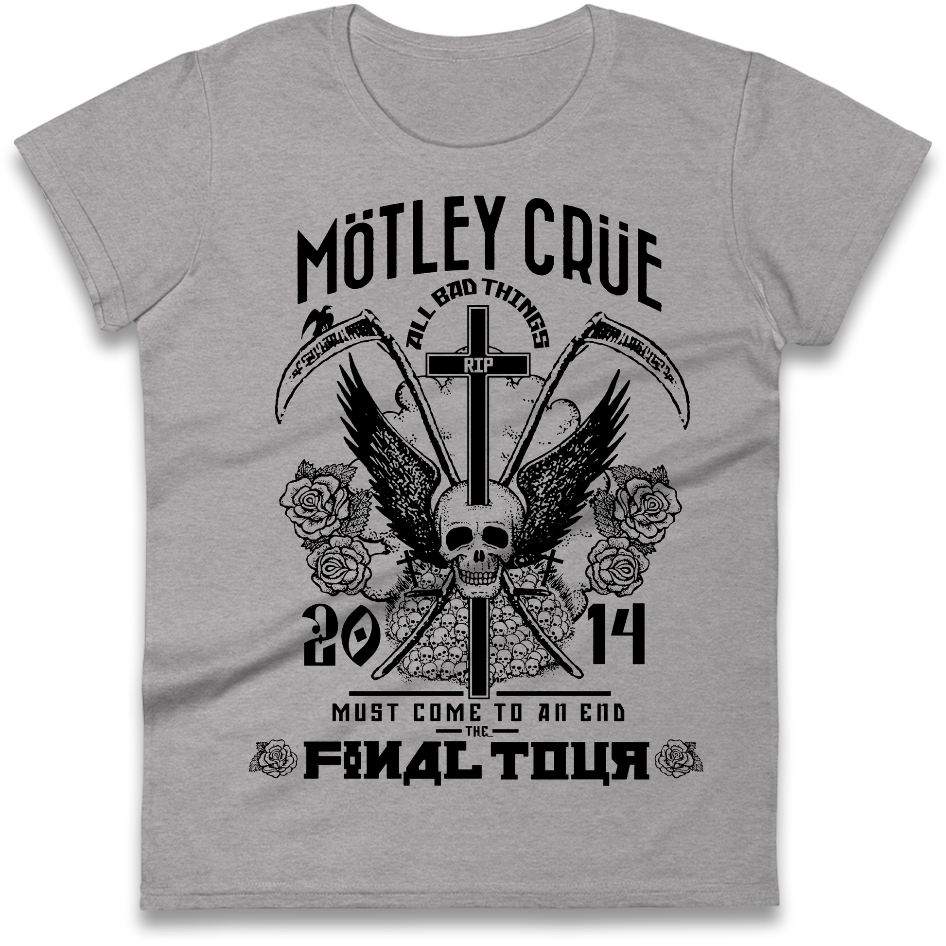Motley Crue All Bad Things Ladies Shirt
