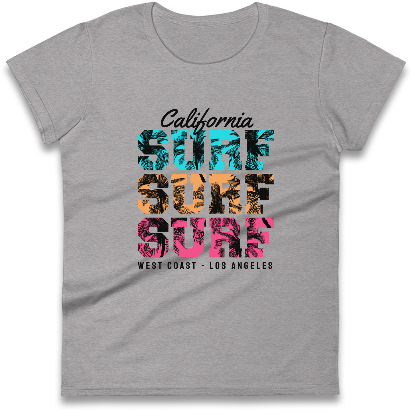California Surf Surf Surf Ladies Shirt