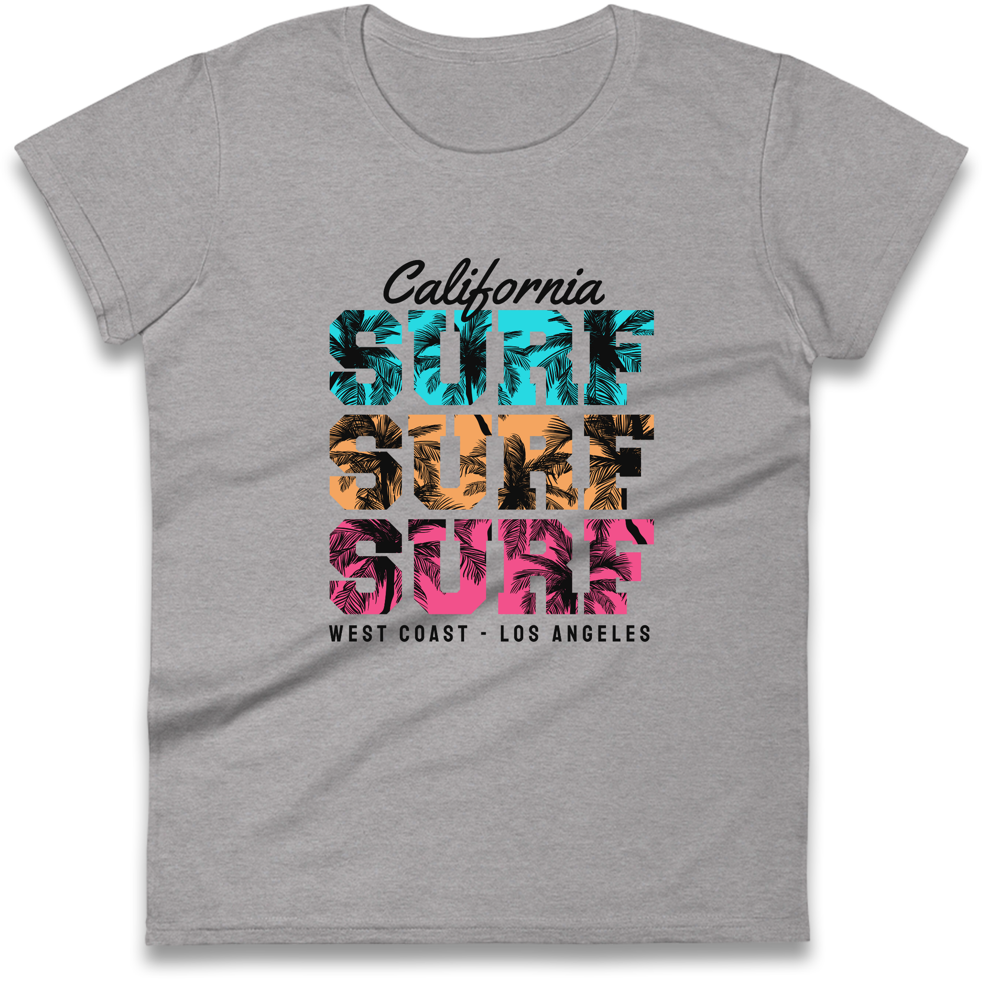 California Surf Surf Surf Ladies Shirt