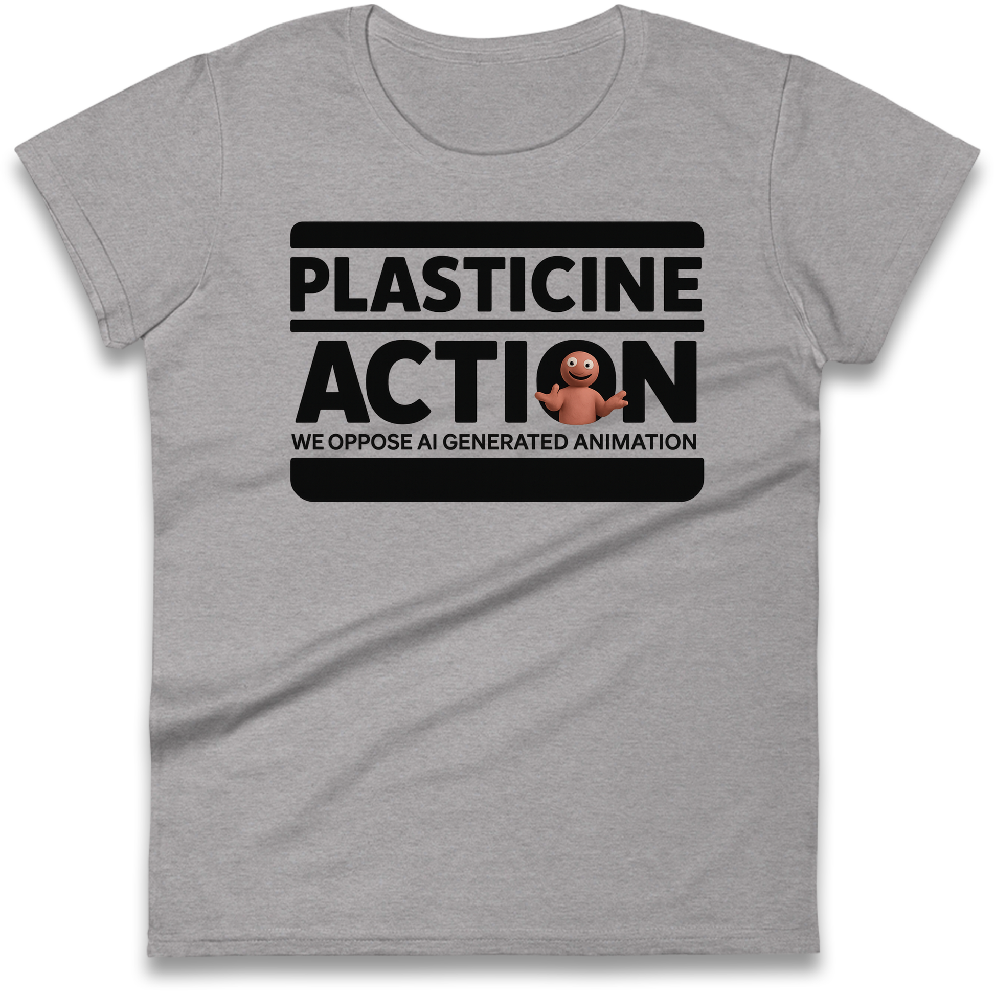 Ladies Plasticine Action T Shirts UK for Sale