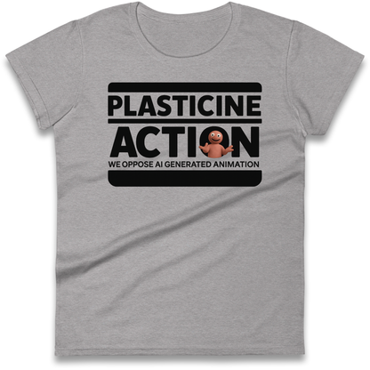 Ladies Plasticine Action T Shirts UK for Sale