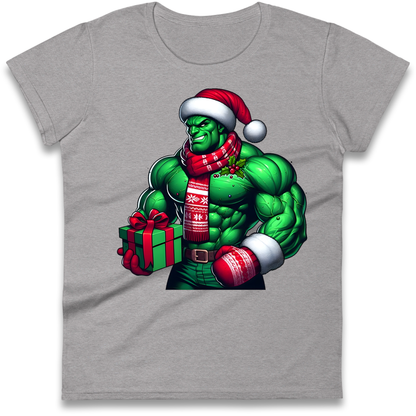 The Hulk Santa Ladies Shirt