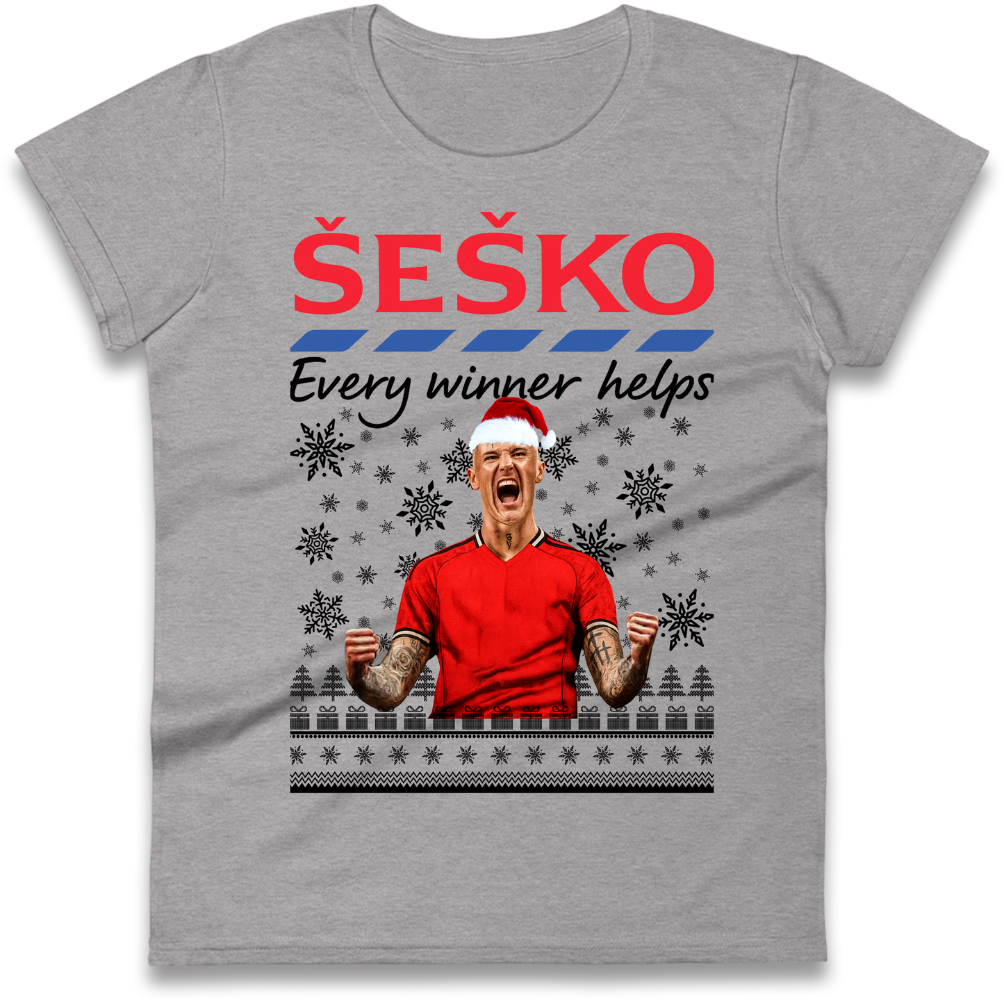 Benjamin Sesko Christmas Ladies Shirt