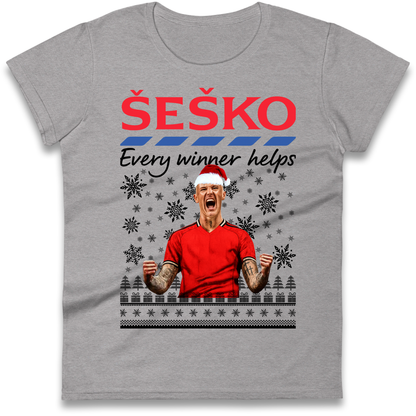 Benjamin Sesko Christmas Ladies Shirt