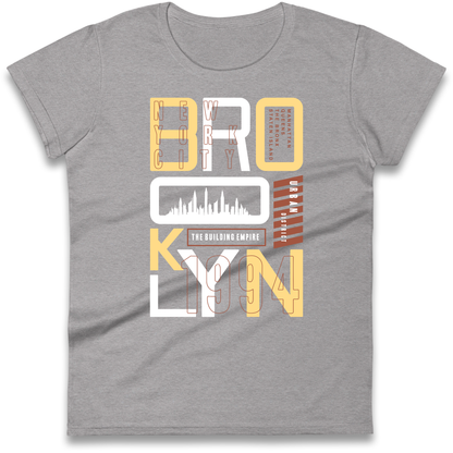 Brooklyn New York Urban District Ladies Shirt