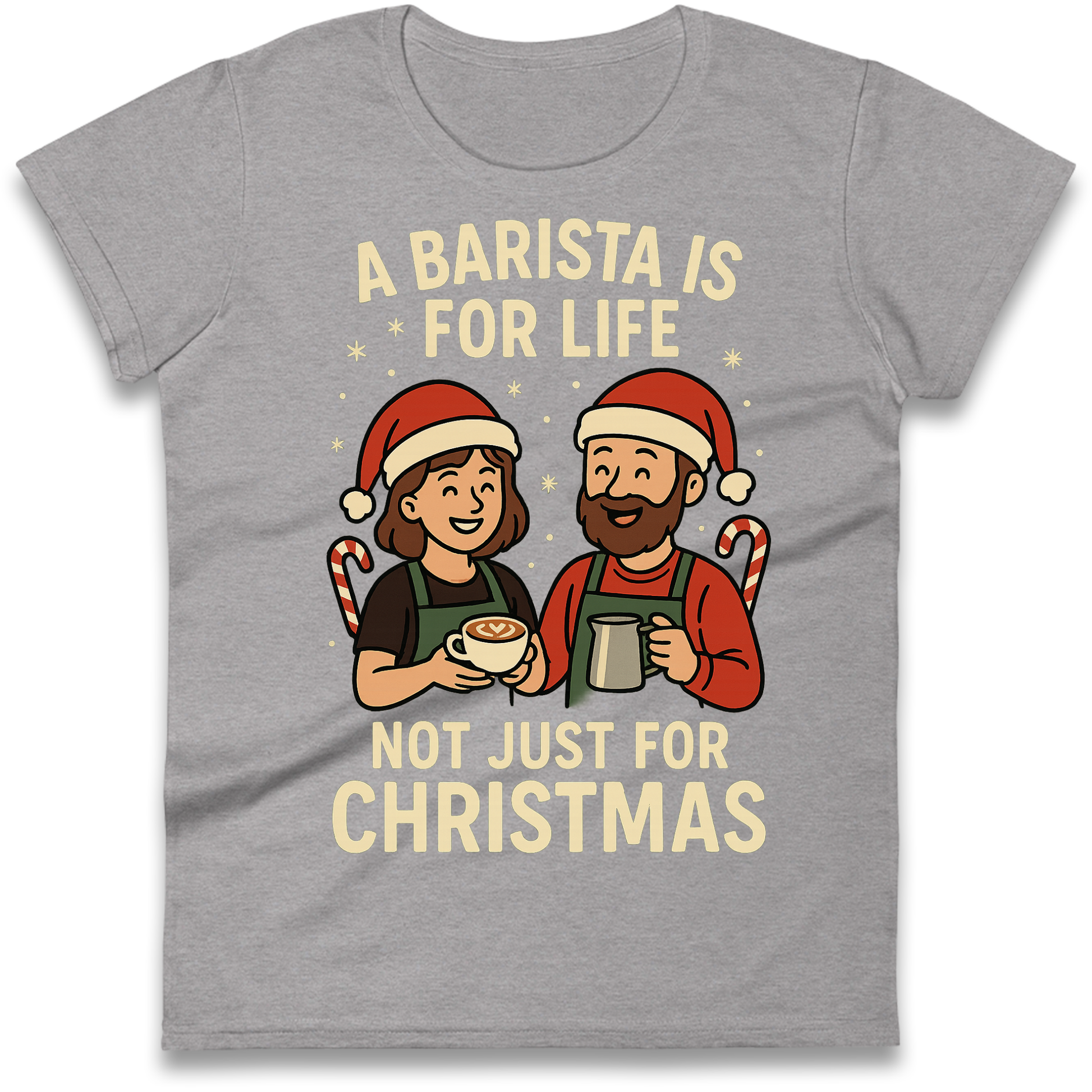 Barista Christmas Ladies Shirt