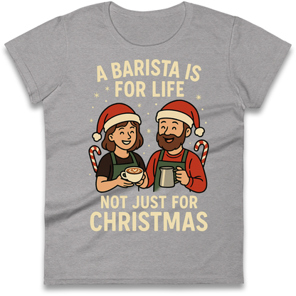 Barista Christmas Ladies Shirt