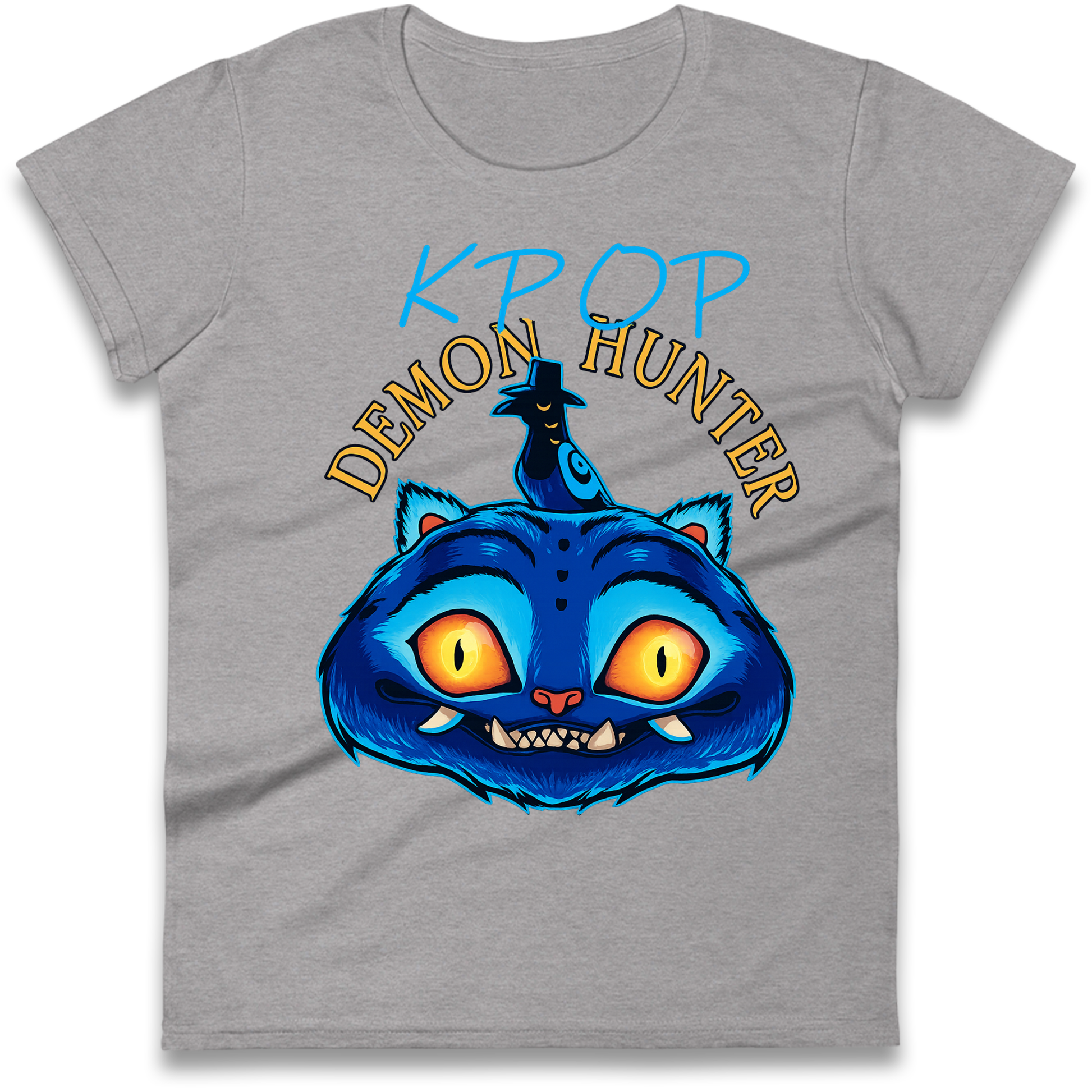 Kpop Demon Hunter Derpy Tiger Ladies Shirt