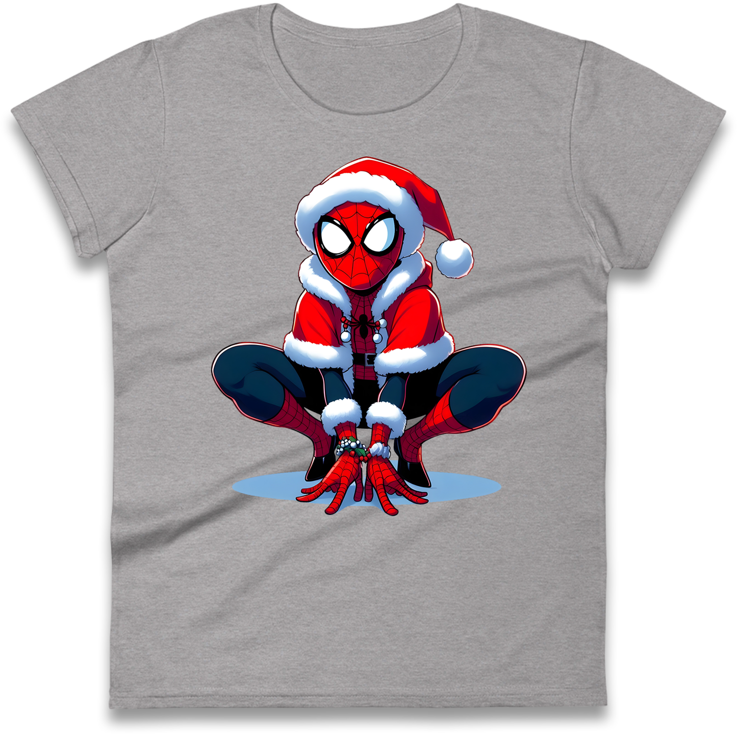 Spiderman Santa Ladies Shirt