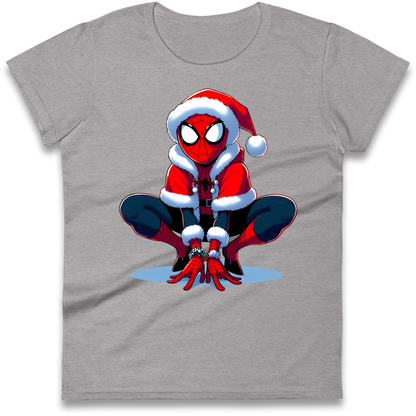 Spiderman Santa Ladies Shirt