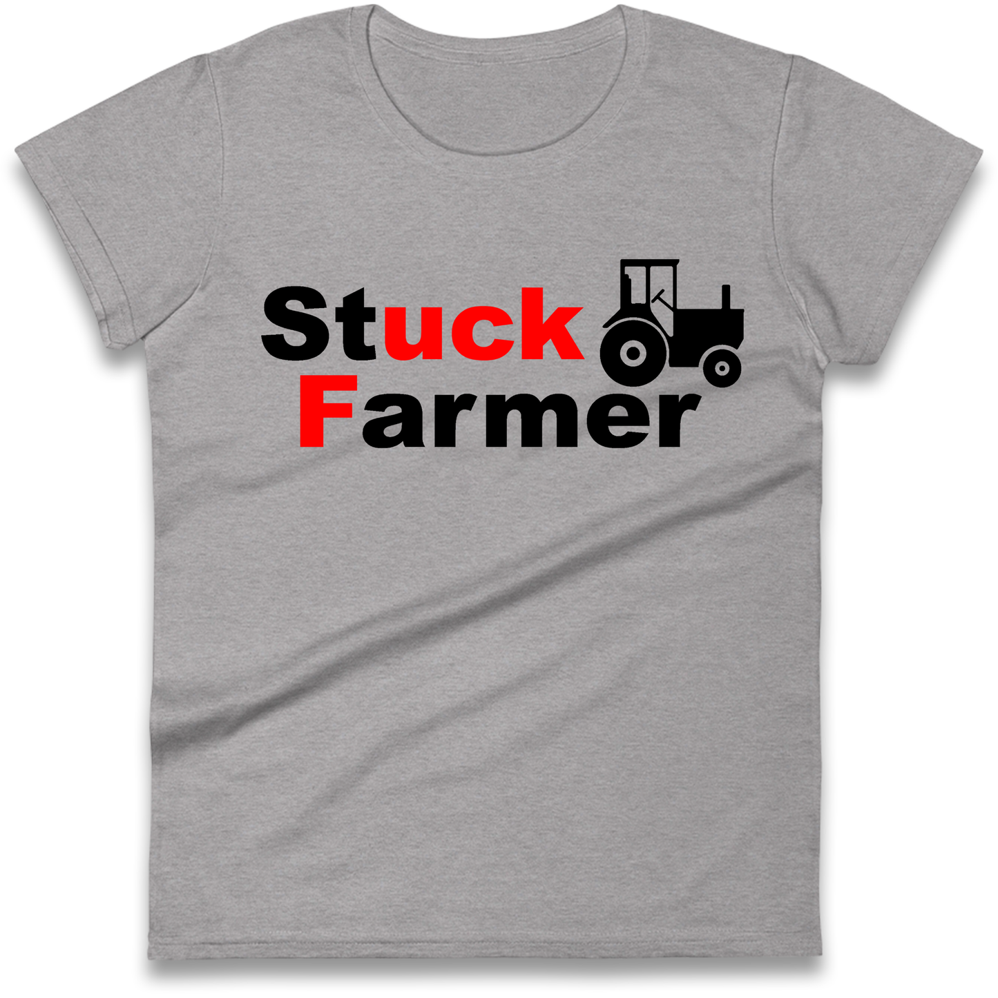 Stuck Farmer Ladies Shirt