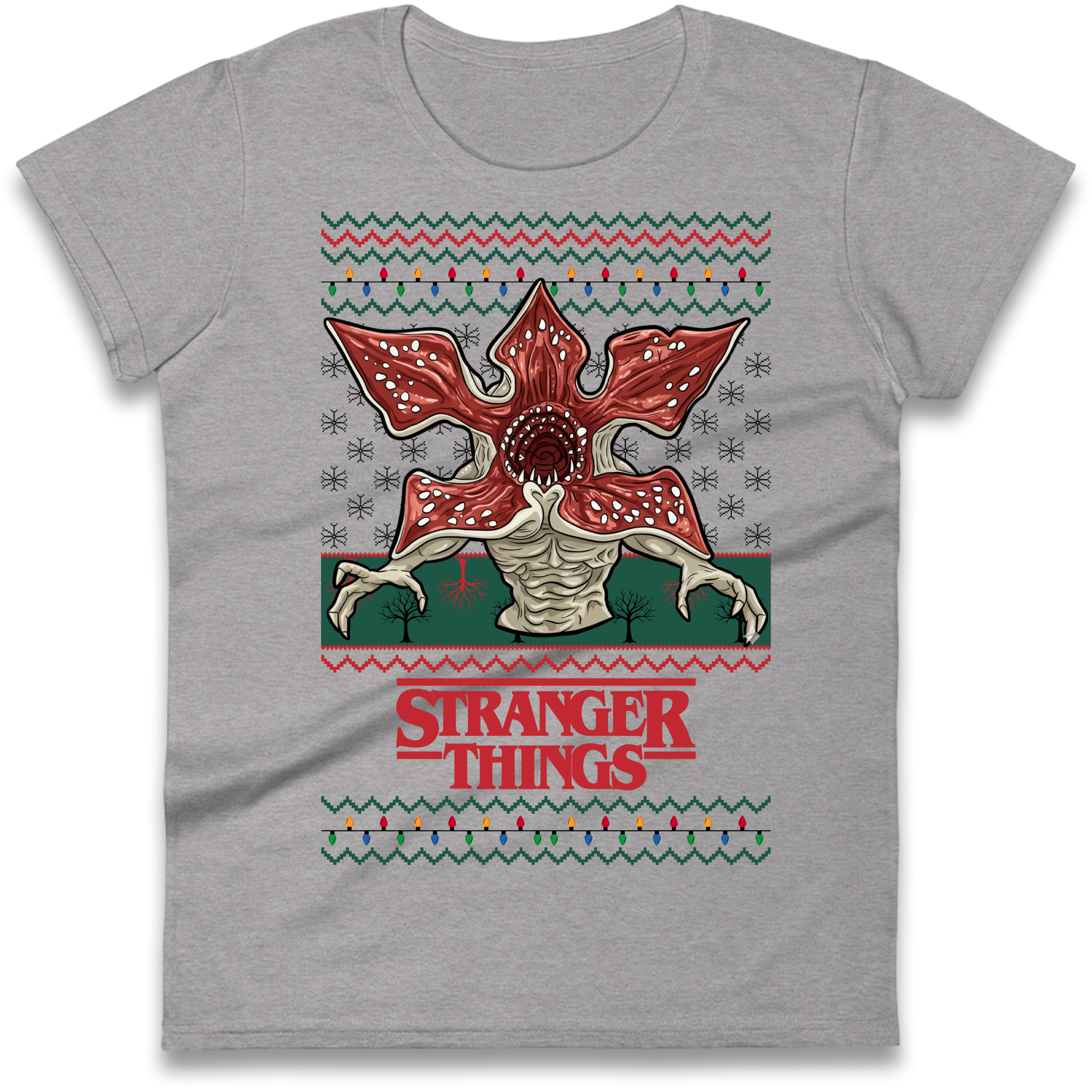 Demogorgon Christmas Ladies Shirt