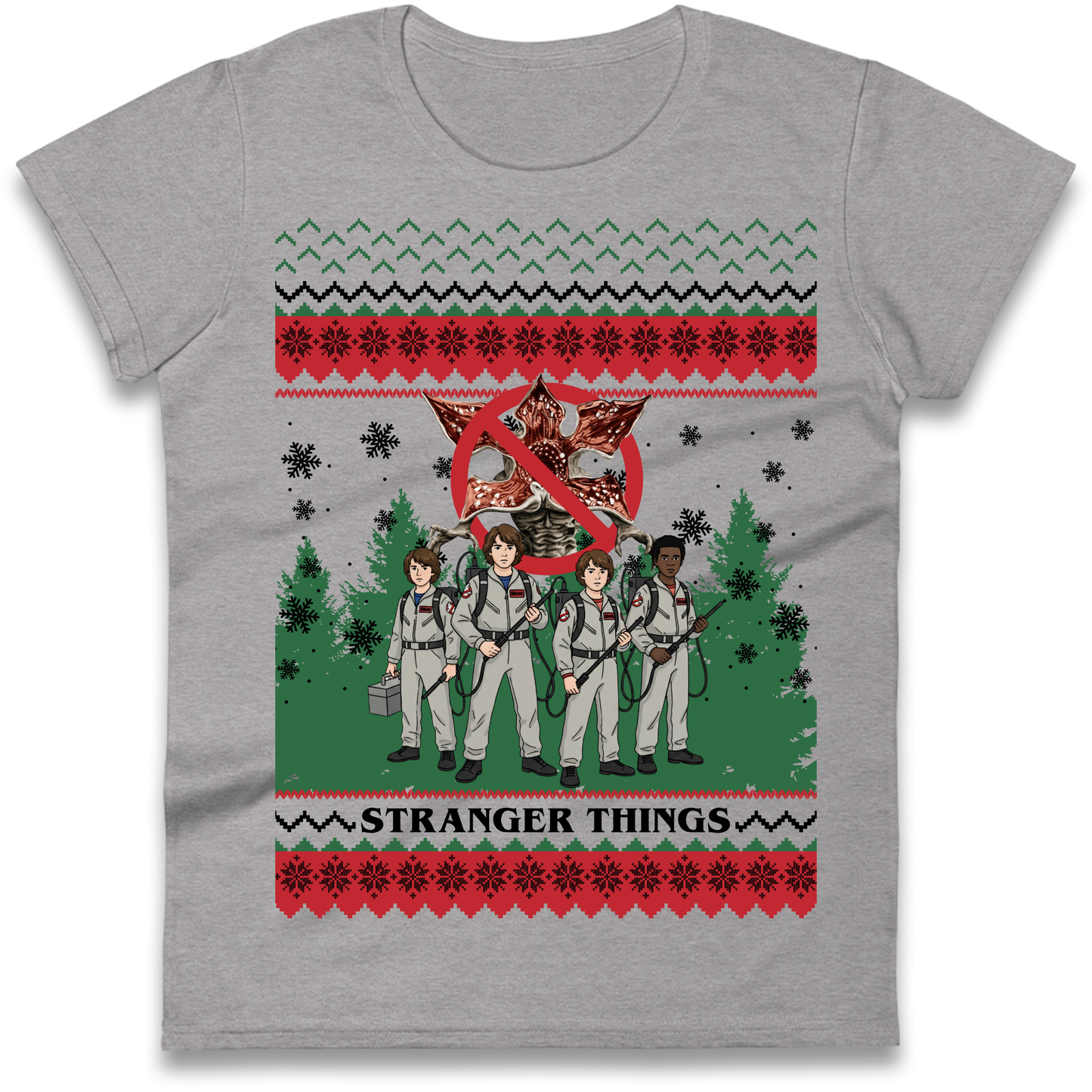 Stranger Things Demogorgon Christmas Ladies Shirt