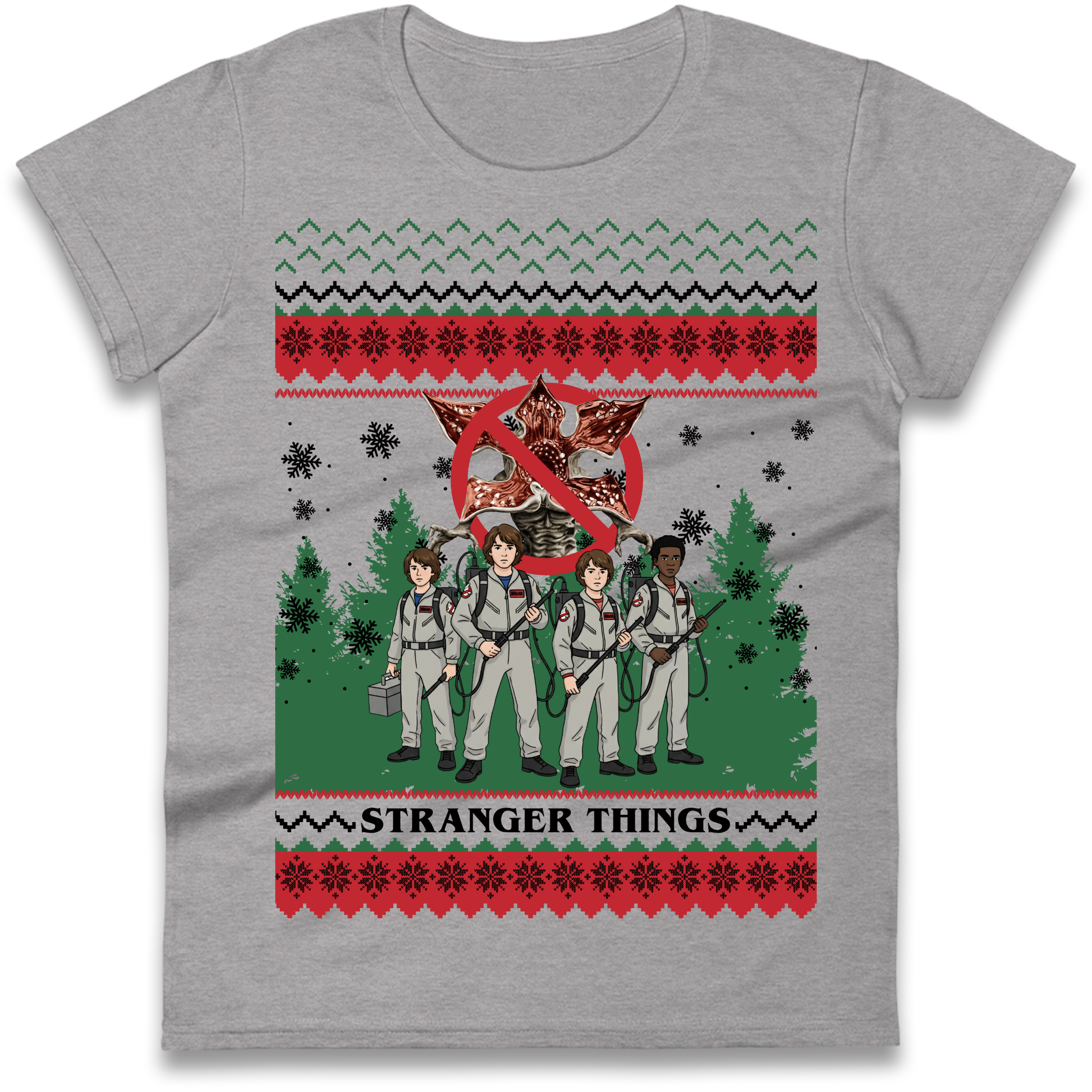 Stranger Things Demogorgon Christmas Ladies Shirt