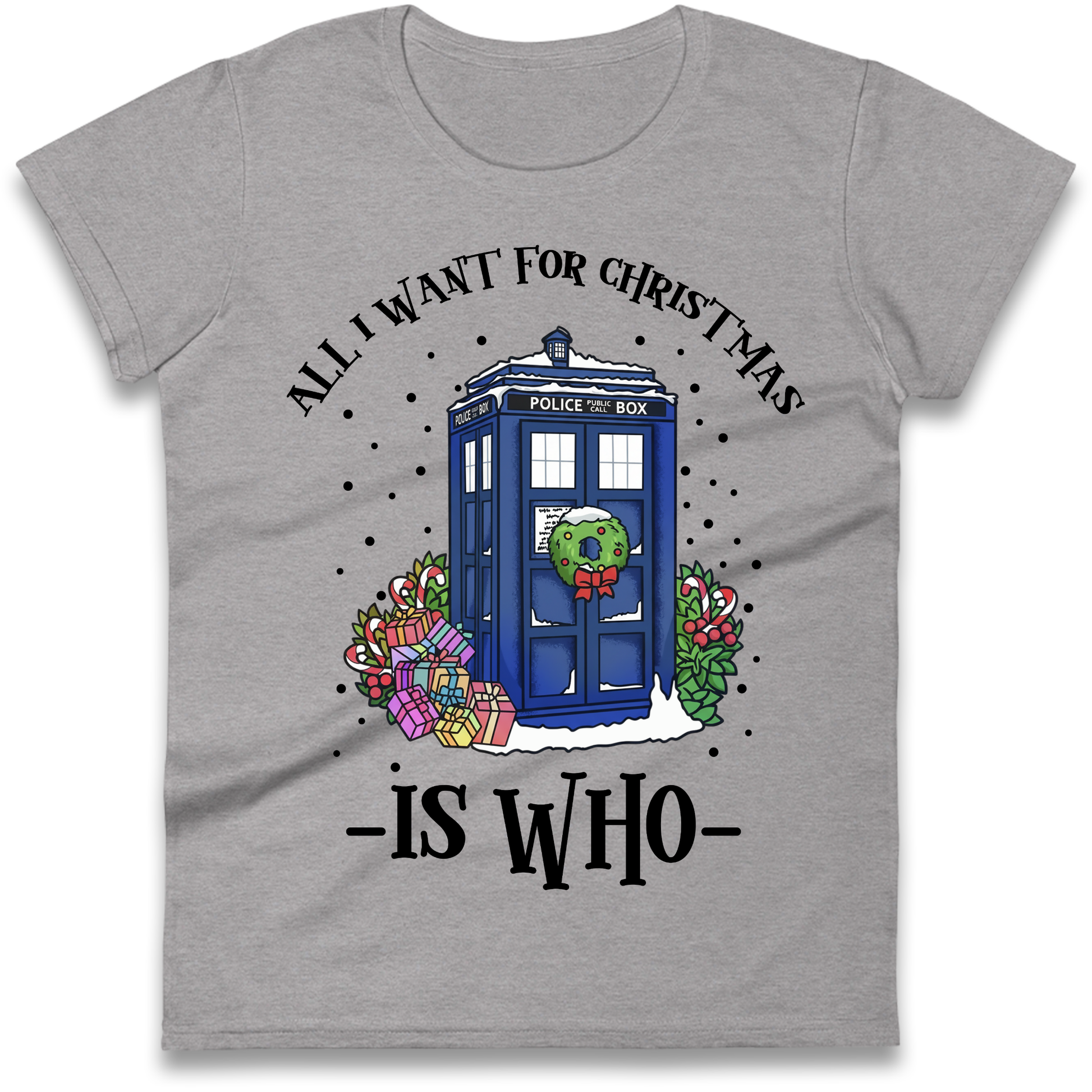 Dr Who Christmas Ladies Shirt
