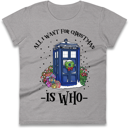 Dr Who Christmas Ladies Shirt