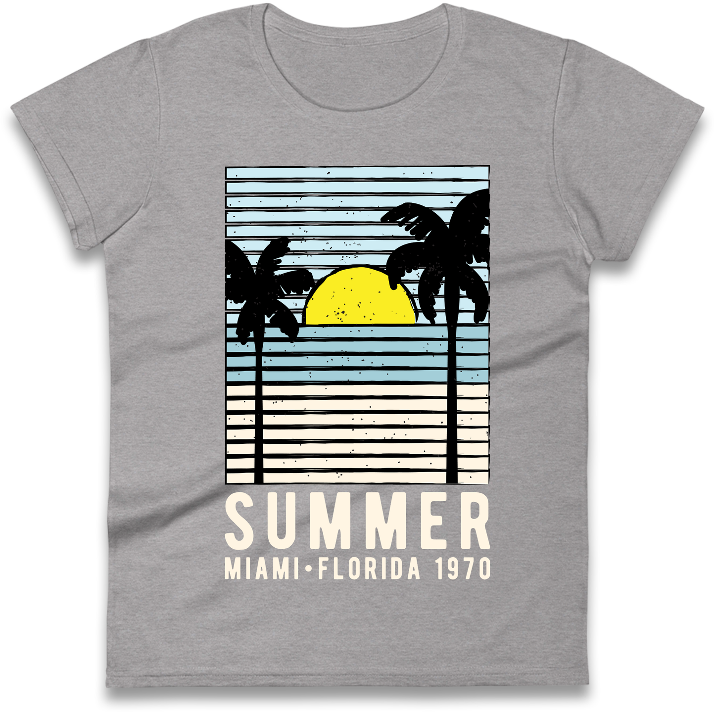 Summer Miami Florida 1970 Ladies Shirt