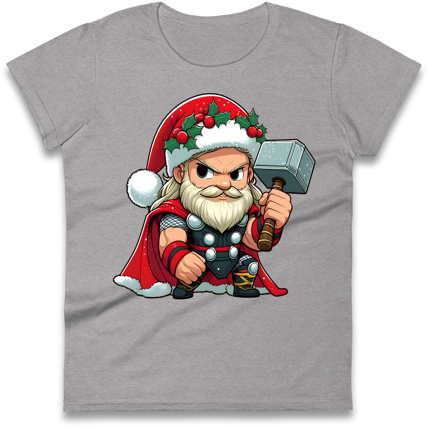 Thor Santa Ladies Shirt