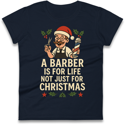 Barber Christmas Ladies Shirt