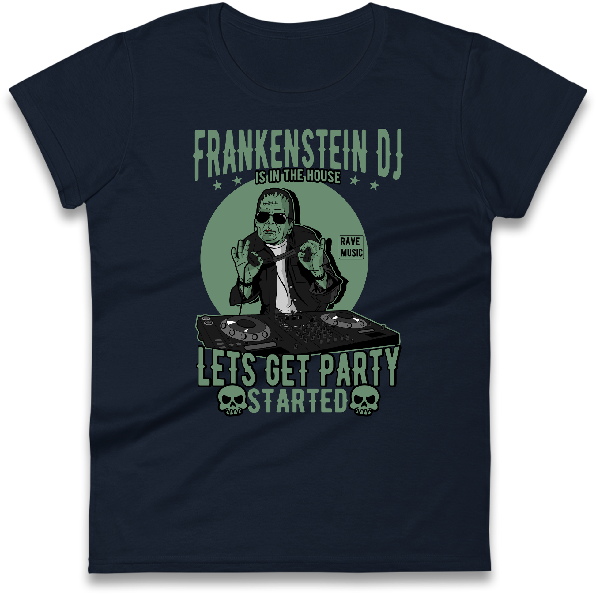 Frankenstein DJ Ladies Shirt