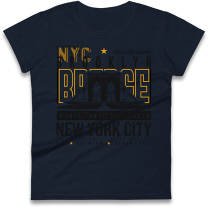 NYC Brooklyn Bridge Ladies Shirt