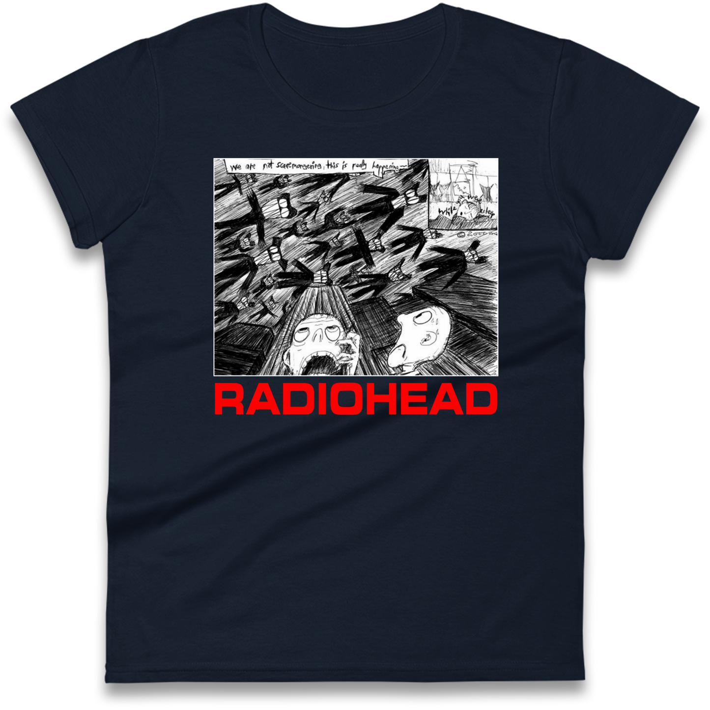 Radiohead We Are Not Screaming Ladies Shirt